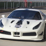 Leonardo Becagli in pista con la Ferrari 488 EVO